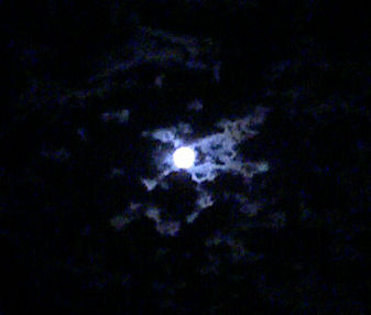 The Moon and Clouds Last Night