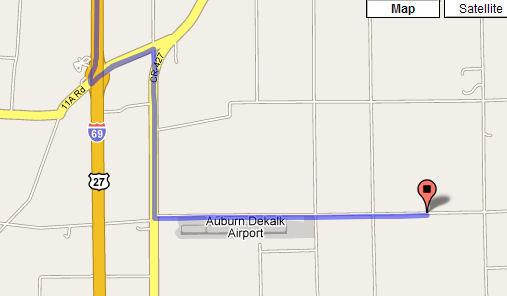 Map to Jackson Township Fire Department