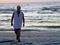 Janeanne walking from the Gulf like a Greek goddess emerging from the Mediterranean Sea.