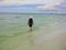 Janeanne looking for shells